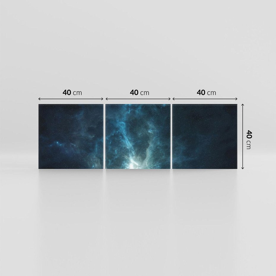 Obraz na płótnie 120x40 - Wędrówka przez galaktyki - ziemia, kosmos