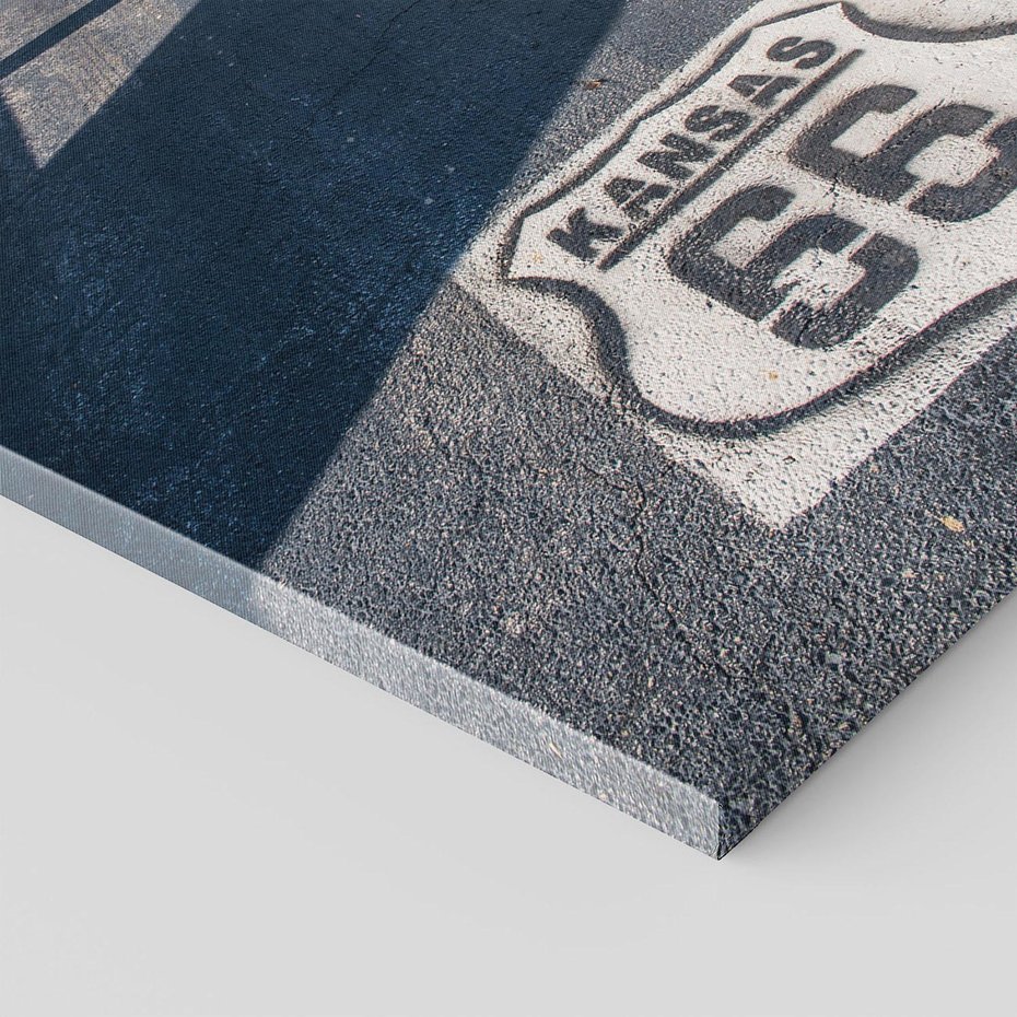 Obraz na płótnie 50x70 - Kansas i Route 66 - Kansas, route 66