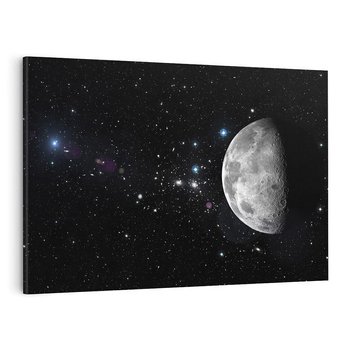 Obraz na płótnie 120x80 - spotkanie z gwiazdami - księżyc, gwiazdy