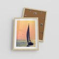 Plakat w ramie 30x40 - Żaglówka na Horyzoncie - żaglówka, jacht - rama drewno