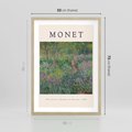 Plakat w ramie 50x70 - Reprodukcja Moneta - Monet, reprodukcja - rama drewno