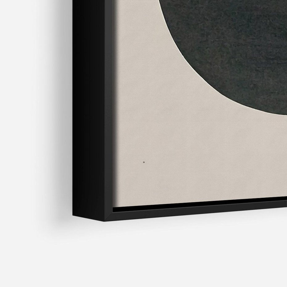 Obraz w ramie 70x100 - Podróżne Refleksyjne Odbicia - abstrakcyjny obraz, kolory ciepłe - rama czarna