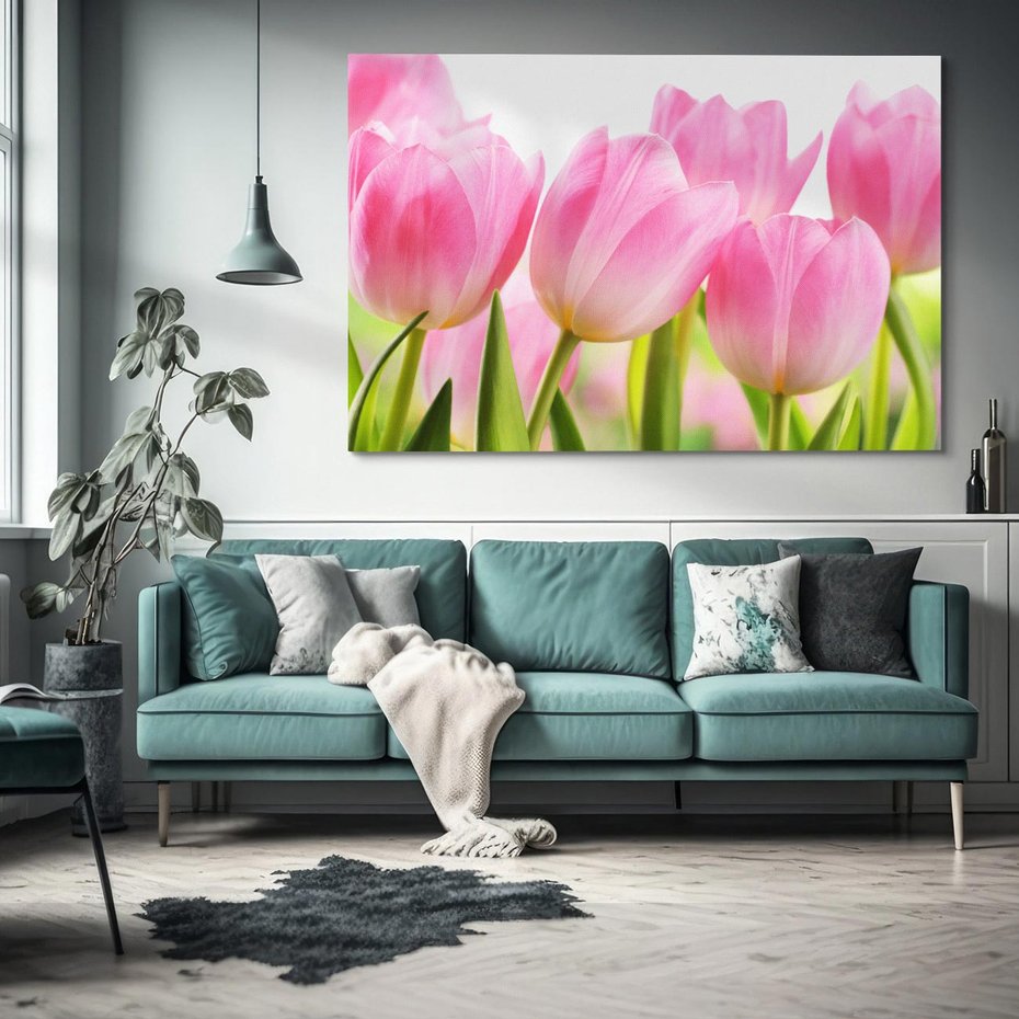 Obraz na płótnie 120x80 - Kwiaty w pełnym rozkwicie - kwiat, Kwiaty