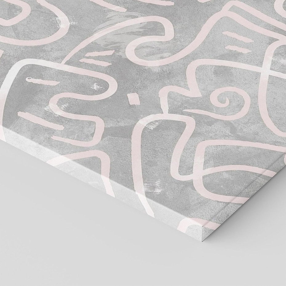 Obraz na płótnie 120x40 - Sploty odblasków i zawirowań - abstrakcyjne rysunki, wzorek