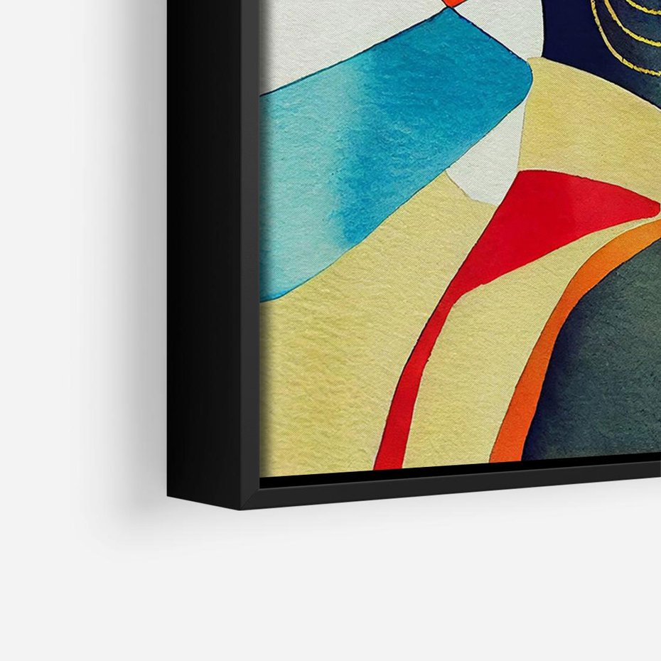 Obraz w ramie 70x50 - Kolory Kobiety - mural, abstrakcja - rama czarna