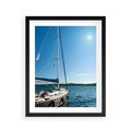 Plakat w ramie 40x50 - Wolność na Horyzoncie - żaglowiec, morze - rama czarna