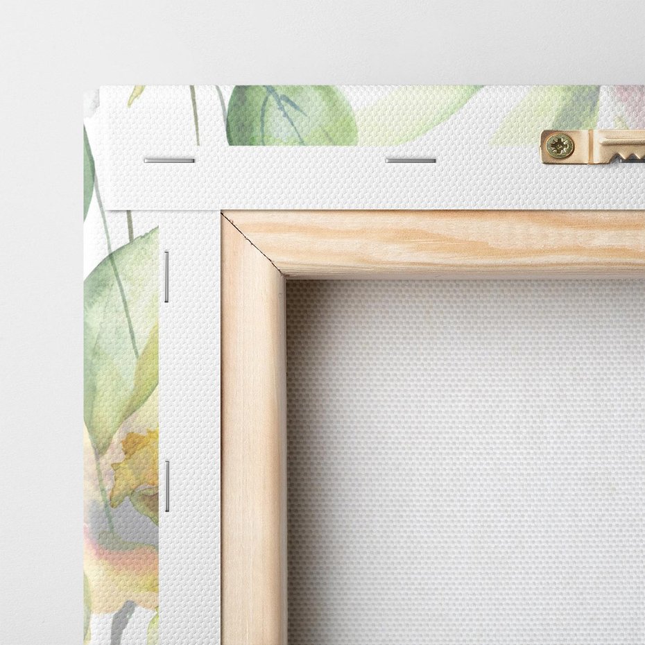 Obraz na płótnie 120x80 - Delikatne Kolory - akwarelowe, kwiaty