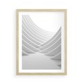 Plakat w ramie 50x70 - Nowoczesna Ekspresja - abstrakcja, 3D - rama drewno