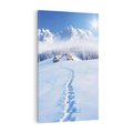Obraz na płótnie 50x70 - Magia zimowych gór - zima, góry