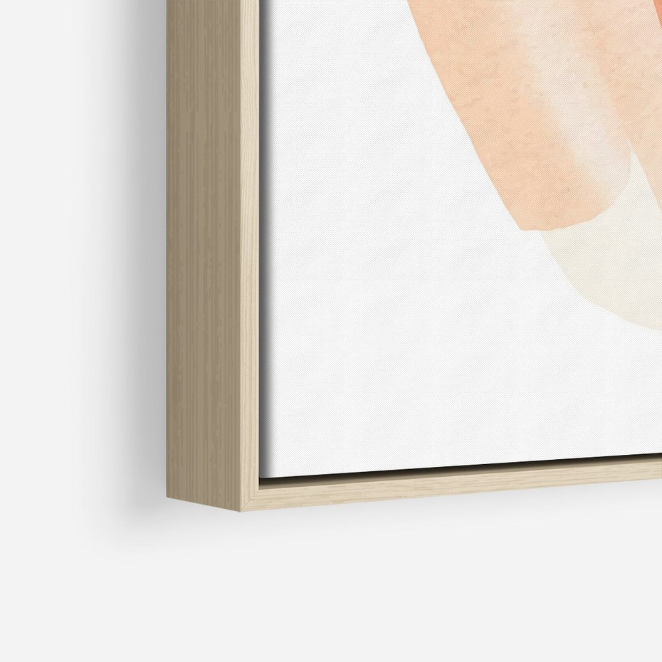 Obraz w ramie 70x100 - Rozbijające Plamy - abstrakcyjne akwarelowe plamy, minimalizm - rama drewno