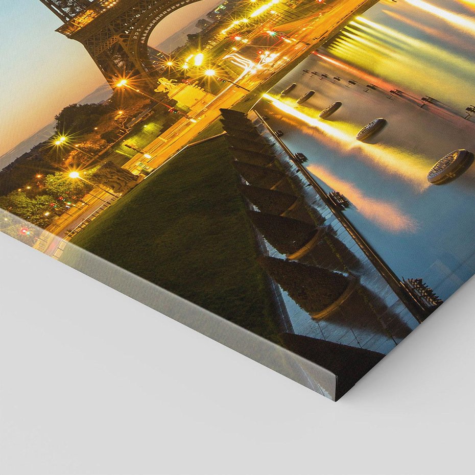 Obraz na płótnie 50x70 - Romantyczny Paryż: Wieża Eiffla - Paryż, Wieża