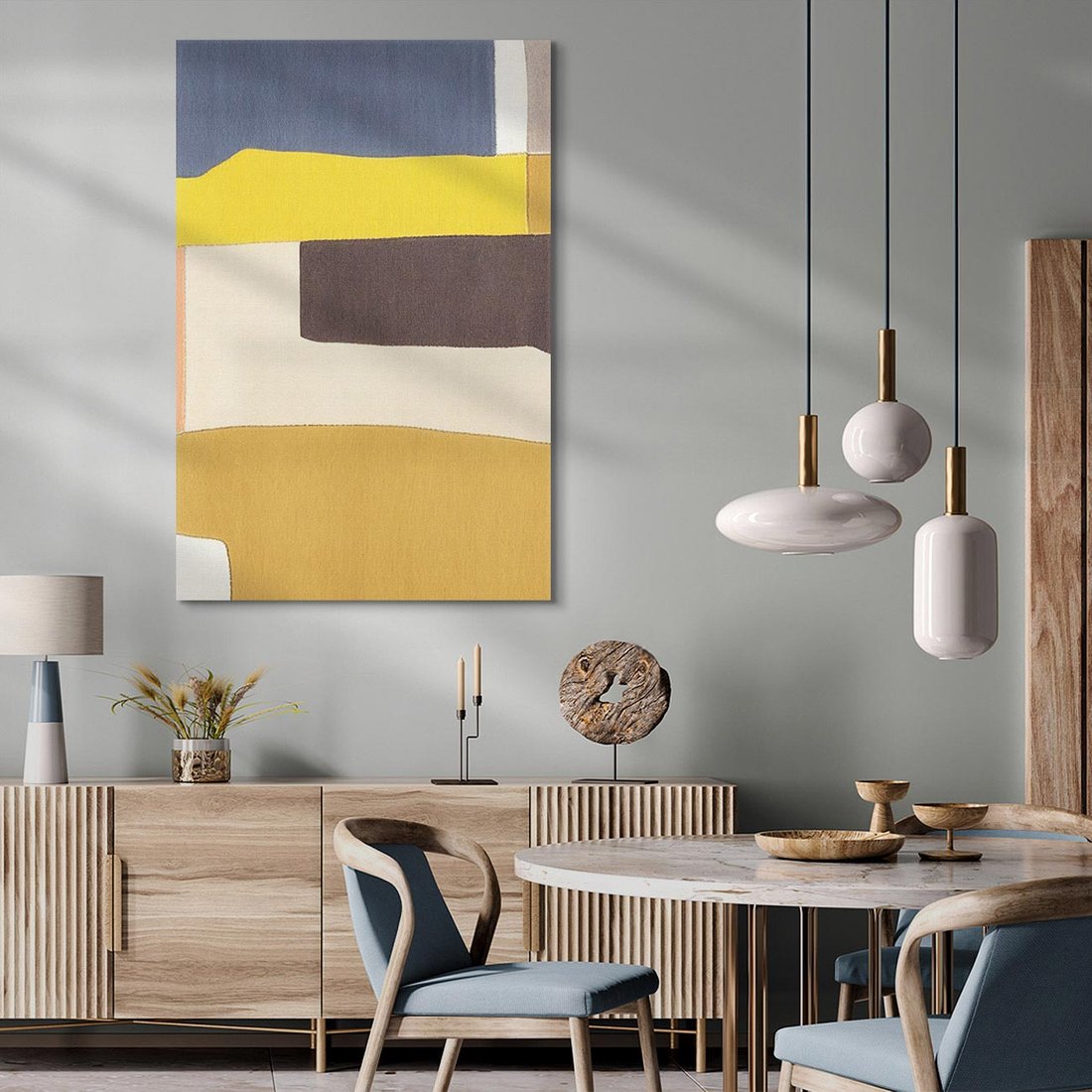 Obraz na płótnie 50x70 - Pasy Abstrakcji - kolorowe pasy, plamy koloru