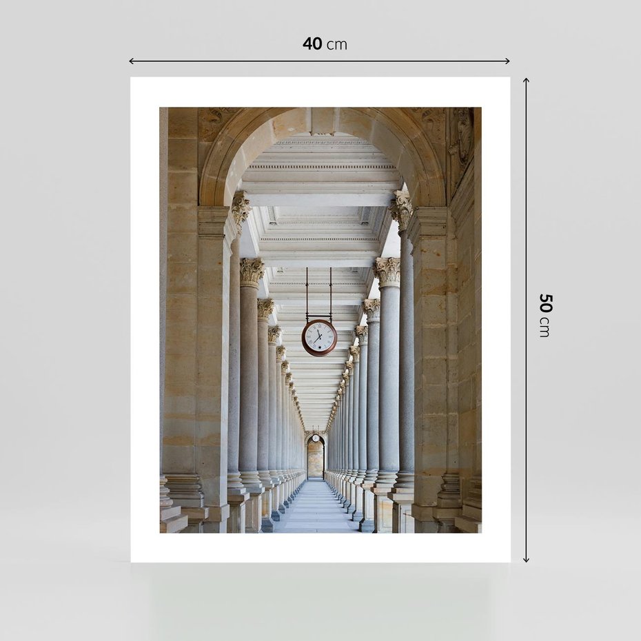 Plakat bez ramy 40x50 - Kolumny Czasu - architektura, kolumny