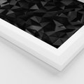 Plakat w ramie 30x40 - Geometryczna nowoczesność - geometryczne, nowoczesne - rama biała