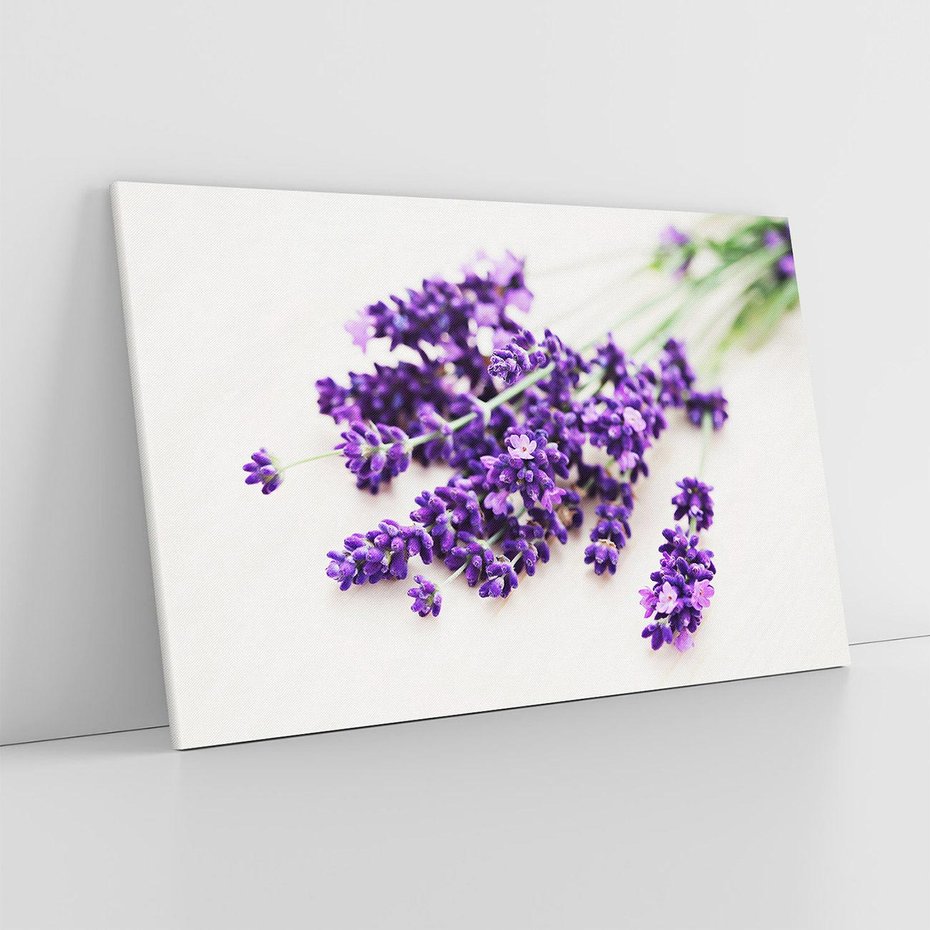 Obraz na płótnie 100x70 - Urok lawendowych kwiatów - lawenda, kwiaty