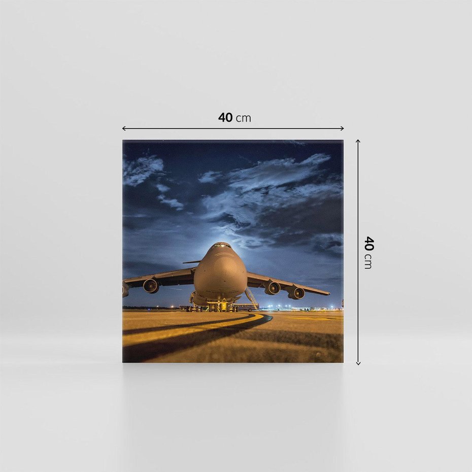 Obraz na płótnie 40x40 - Samolot: Podniebna Wolność - samolot, transport