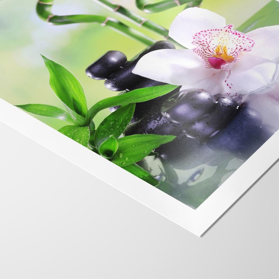 Plakat bez ramy 40x50 - Spa pełne kwiatów i relaksu - spa, kwiat