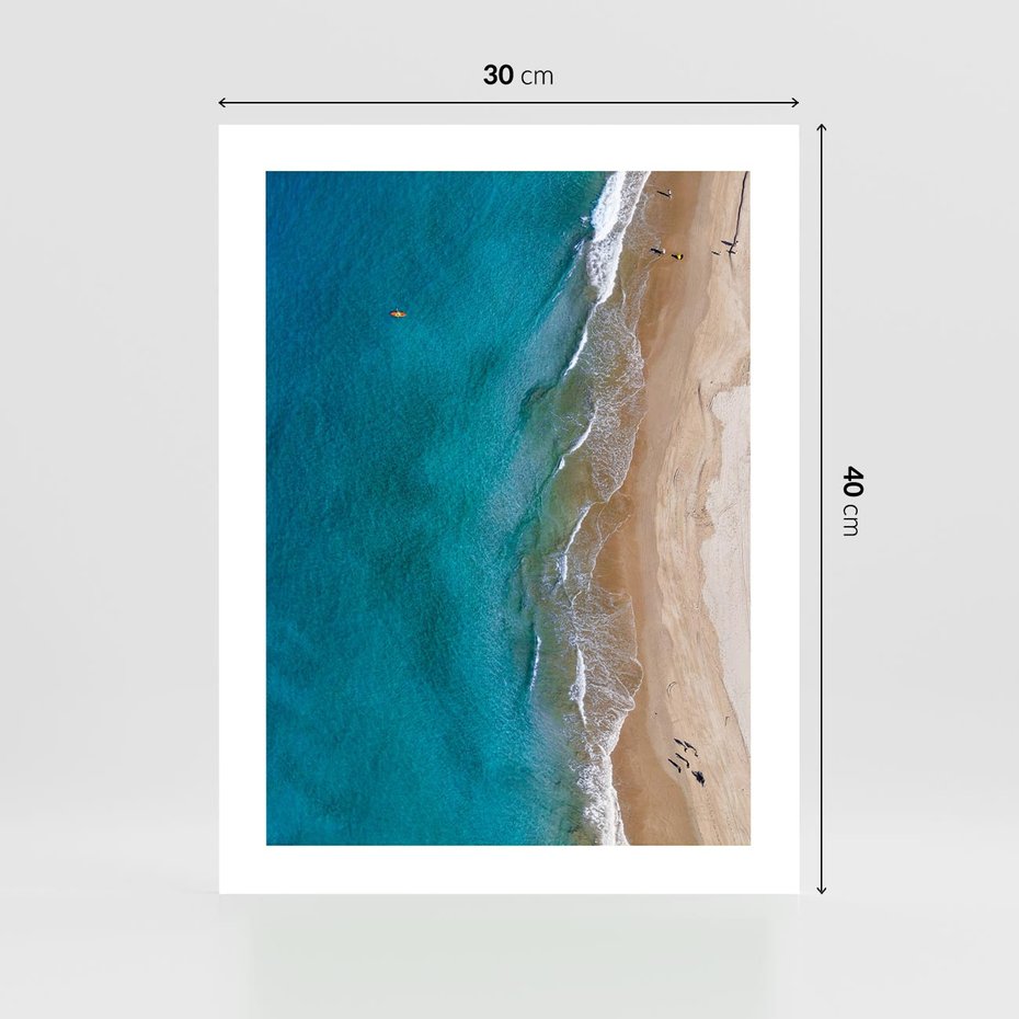 Plakat bez ramy 30x40 - Spokój nad morzem - morze, plaża