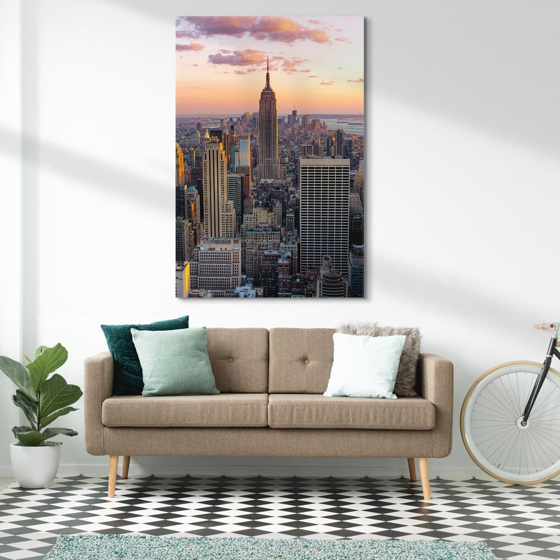 Obraz na płótnie 50x70 - Nowojorskie Wieżowce - Nowy York, wieżowce