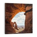 Obraz na płótnie 60x60 - Magia pustynnego kanionu - pustynia, kanion