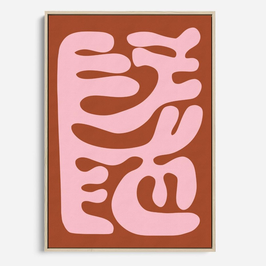 Obraz w ramie 80x120 - Migotliwe Boho Marzenia - abstrakcyjny obraz, plakat - rama drewno