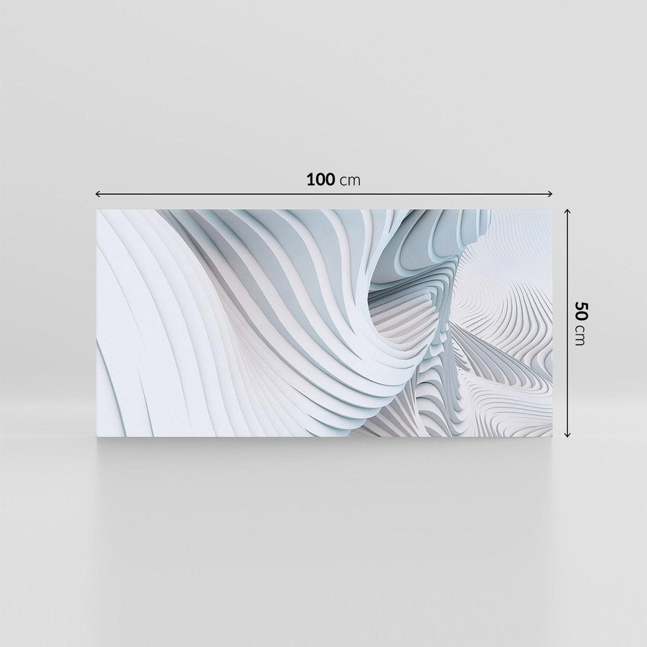 Obraz na płótnie 100x50 - Abstrakcyjne Przestrzenie - geometria, 3D