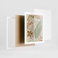 Plakat w ramie 40x50 - Subtelność Utajona - nowoczesny plakat, roślinność - rama biała