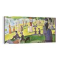 Obraz na płótnie 140x70 - "Niedziela na La Grande Jatte" (1884) Georges Seurat - Reprodukcja - reprodukcja, obraz na płótnie
