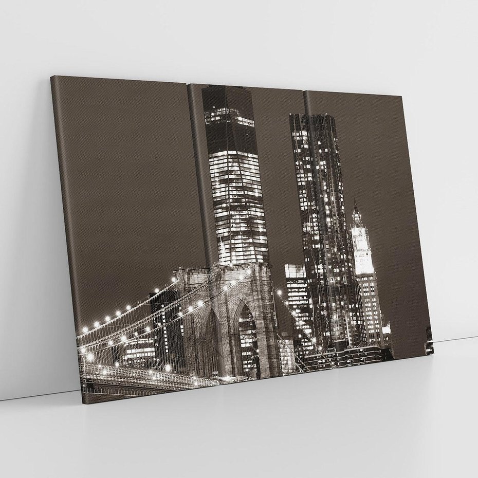 Obraz na płótnie 120x80 - Magia miasta nocą - miasto, noc