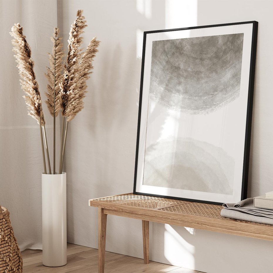 Plakat bez ramy 50x70 - Impresje Energii - rozmyte cienie, abstrakcja