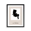 Plakat w ramie 30x40 - Boho Harmonia Stylu - abstrakcyjna sztuka, akt - rama czarna