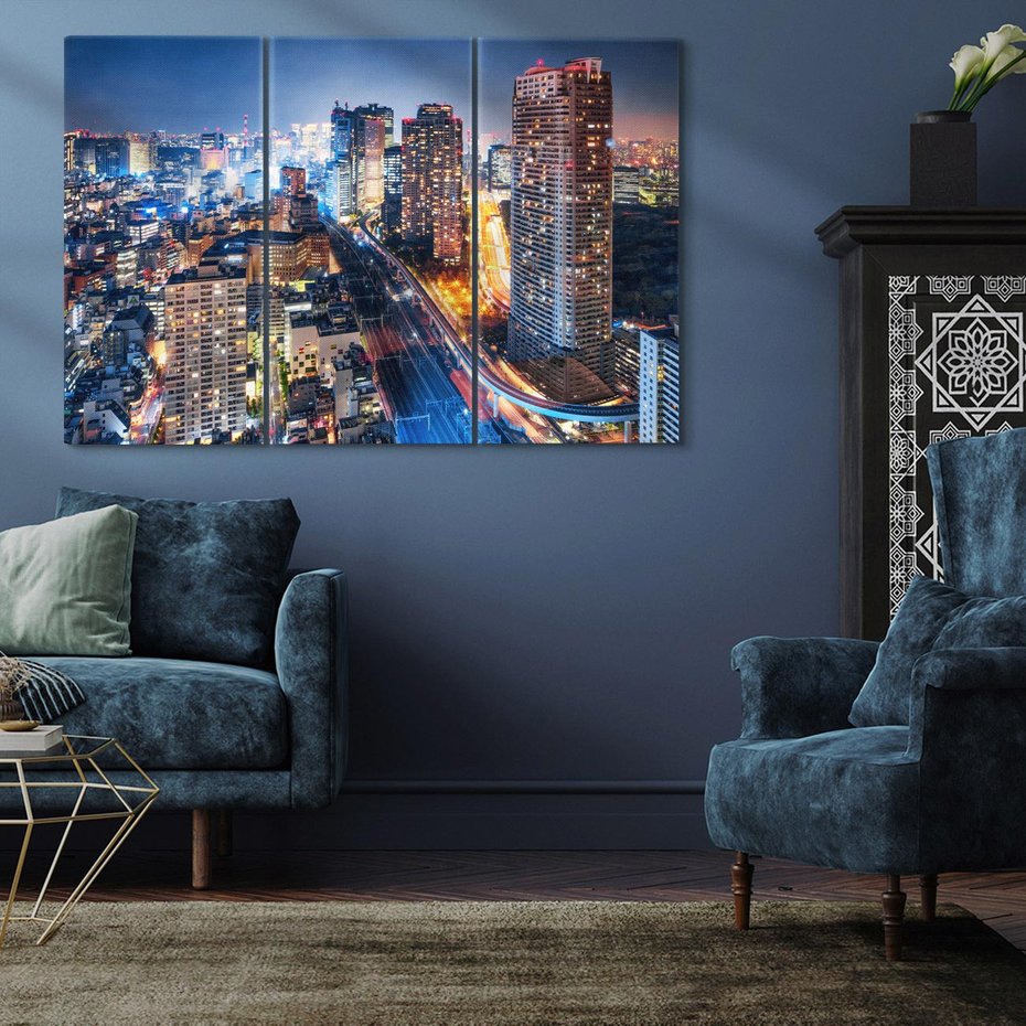 Obraz na płótnie 120x80 - Błyskawica w Azji - Tokio, Japonia