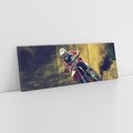 Obraz na płótnie 150x50 - Ekscytujące Skoki na Crossowym Motocyklu - cross, motocykl