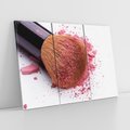 Obraz na płótnie 120x80 - Makijaż w kolorze pędzla - makijaż, pędzel