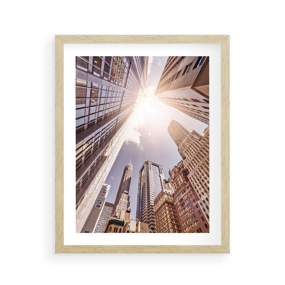 Plakat w ramie 40x50 - Oczami artysty - miasto, perspektywa - rama drewno