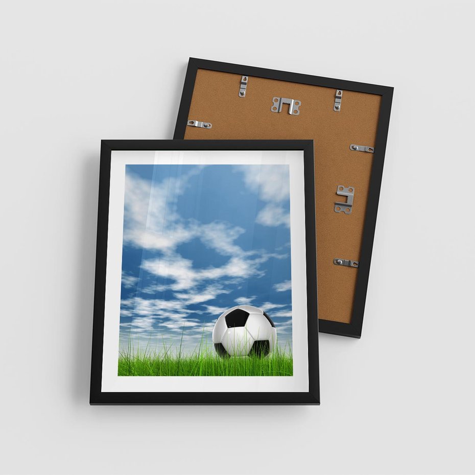 Plakat w ramie 40x50 - Piłkarska Pasja - piłka, nożna - rama czarna