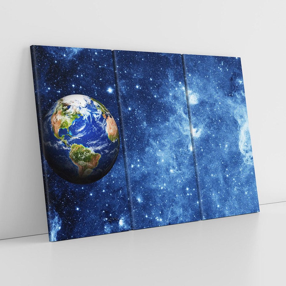 Obraz na płótnie 120x80 - Kosmiczne podróże na Ziemię - kosmos, ziemia