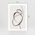 Plakat bez ramy 21x30 - Modernistyczne Refleksje - abstrakcyjne szkicowane linie, minimalizm