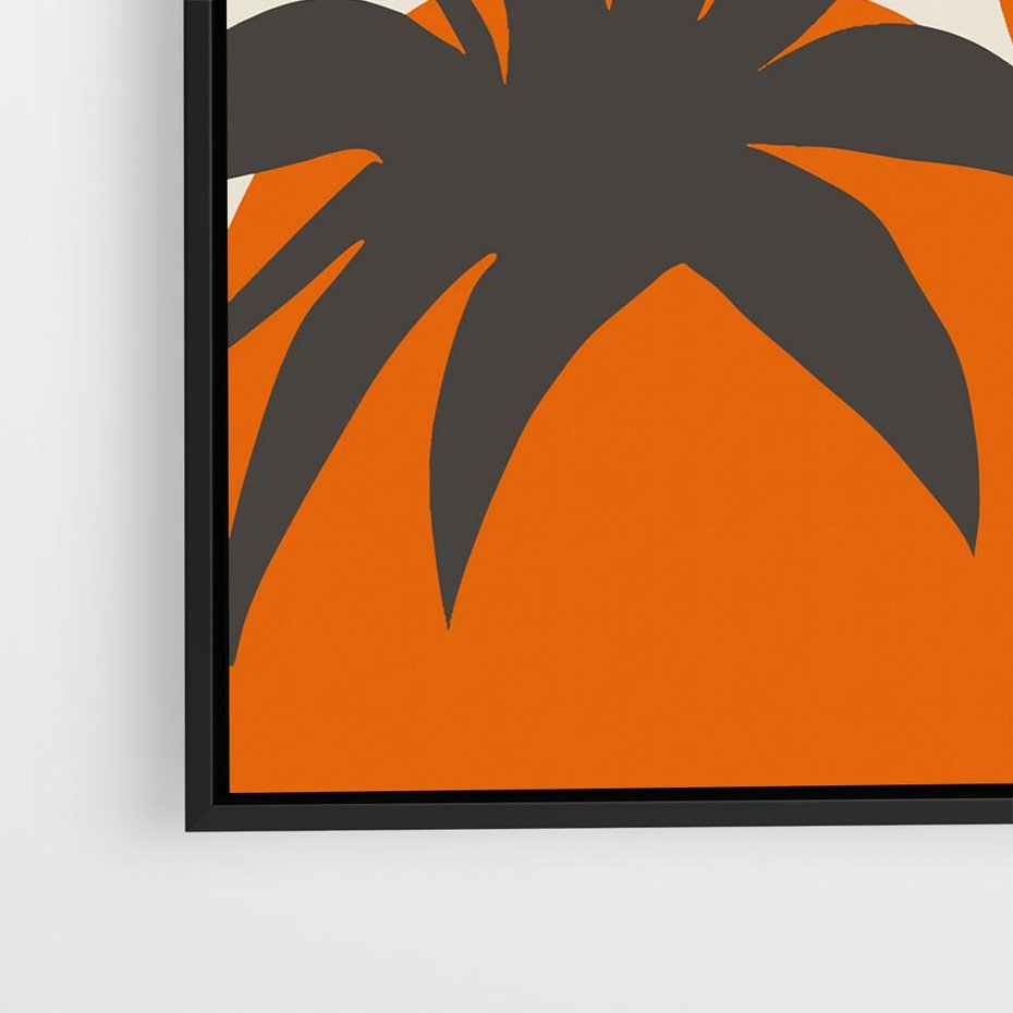 Obraz w ramie 50x50 - Jadalne Kształty - nowoczesny plakat do kuchni, pomidory - rama czarna