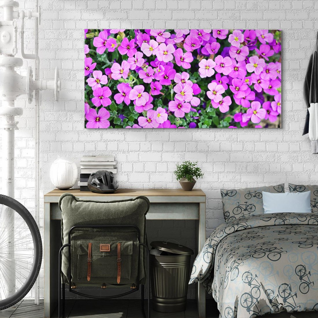 Obraz na płótnie 120x60 - Kwiatowa poezja w pastelowych odcieniach - kwiat, kwiaty