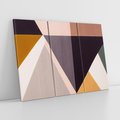 Obraz na płótnie 120x80 - Trójkąty Wnętrz - abstrakcja, geometryczne kształty