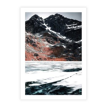 Plakat bez ramy 30x40 - Śnieżna Opowieść - górski krajobraz, zima w górach
