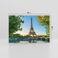 Obraz na płótnie 70x50 - Wieża Eiffla w blasku - Paryż, Francja