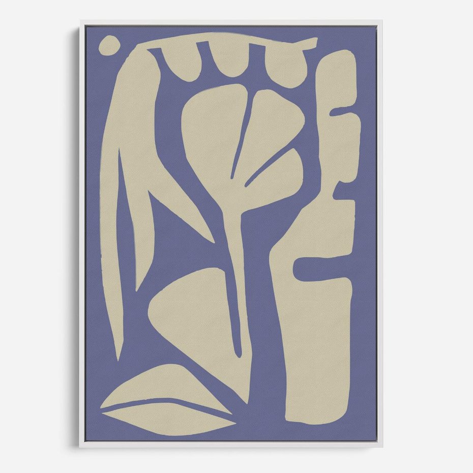 Obraz w ramie 50x70 - Echa Wizualnej Transcendencji - skandynawski styl, plakat - rama biała