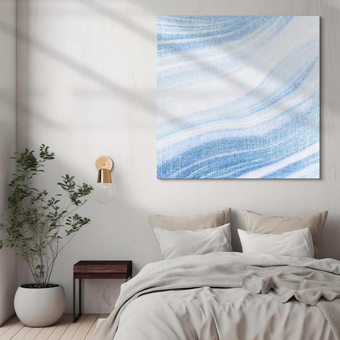 Obraz na płótnie 50x50 - Abstrakcyjna akwarela - abstrakcja, akwarela