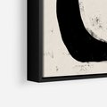 Obraz w ramie 70x100 - Wnętrza Kształtów - abstrakcja, minimalizm - rama czarna