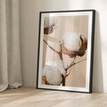 Plakat bez ramy 30x40 - Bawełniana melancholia - bawełna, suche