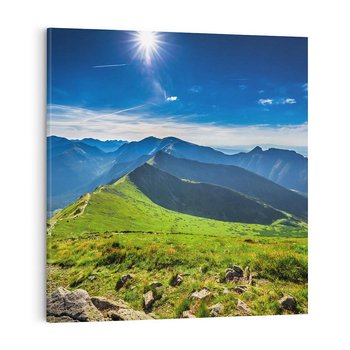 Obraz na płótnie 50x50 - Górska majestatyczność - tatry, góry