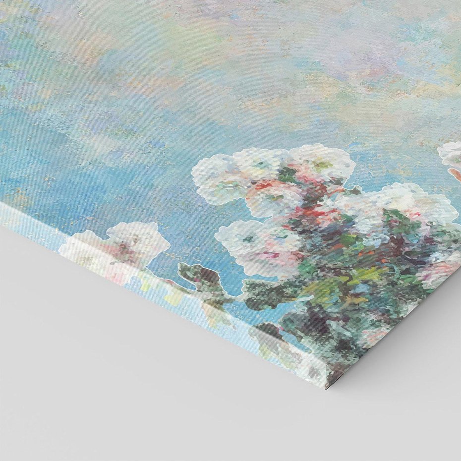 Obraz na płótnie 120x80 - Księżycowy sen artysty - subtelny obraz olejny, minimalizm