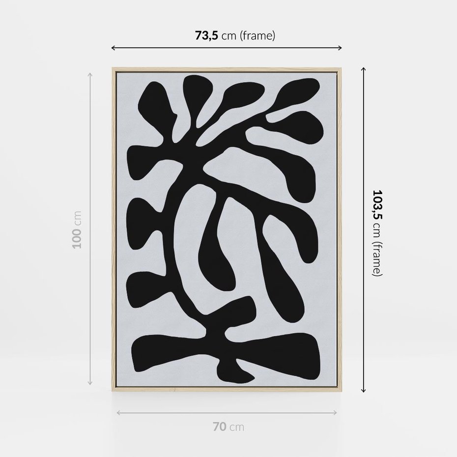 Obraz w ramie 70x100 - Przenikające Refleksje - matisse, sztuka nowoczesna - rama drewno